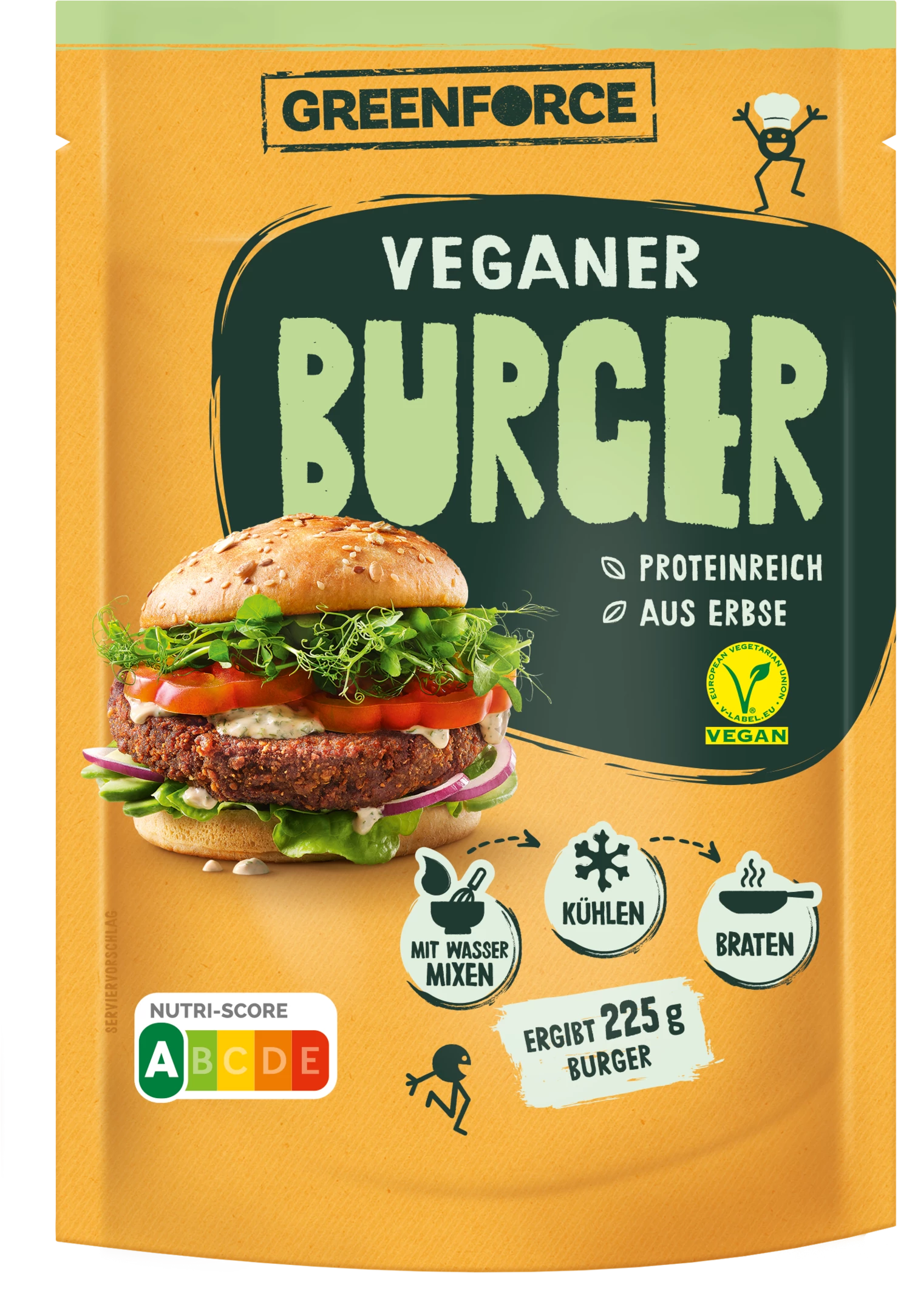 Greenforce Veganer Burger Mix 3 Greenforce Veganer Burger Mix