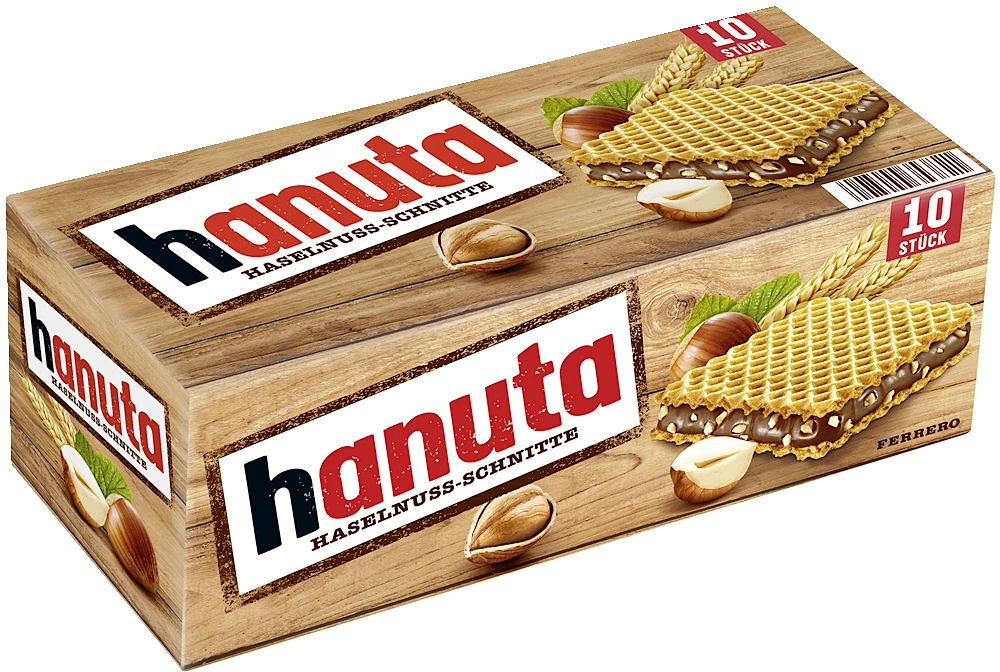 Ferrero Hanuta Haselnuss-Schnitte 10 Stück 3 Ferrero Hanuta Haselnuss-Schnitte 10 Stück
