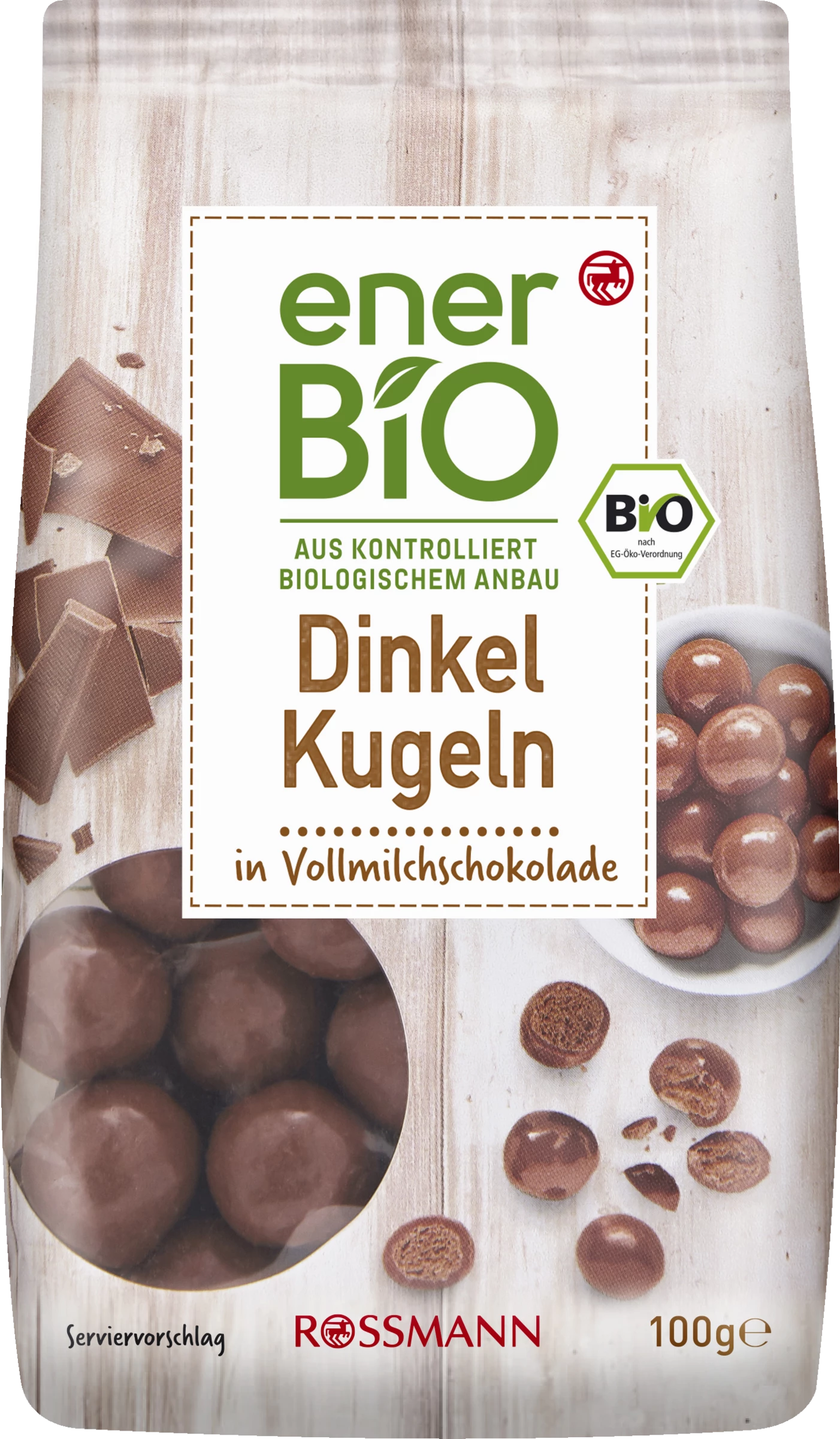 EnerBiO Dinkel Kugeln In Vollmilchschokolade 3 EnerBiO Dinkel Kugeln In Vollmilchschokolade