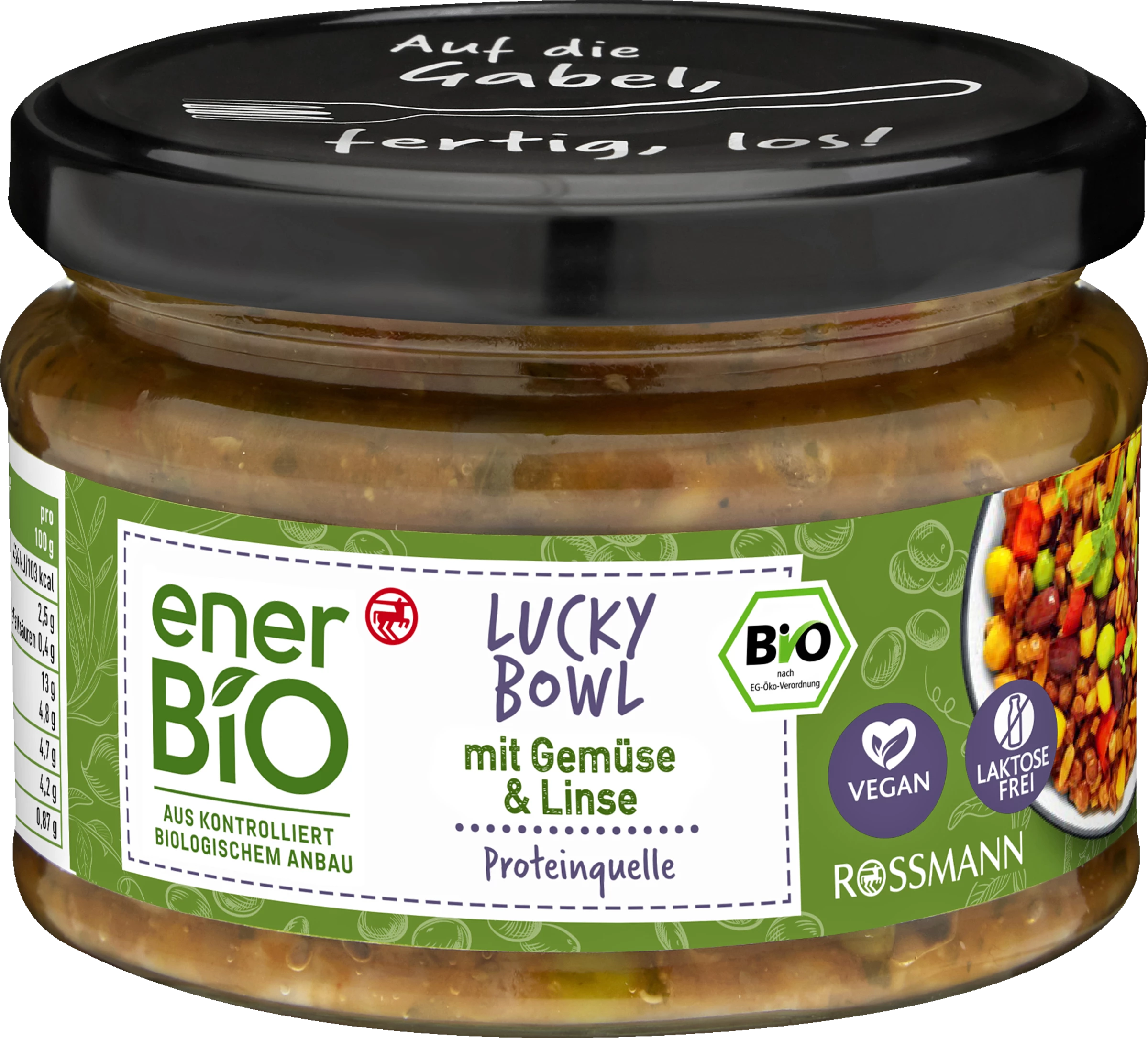 EnerBiO Lucky Bowl Mit Gemüse & Linse 3 EnerBiO Lucky Bowl Mit Gemüse & Linse