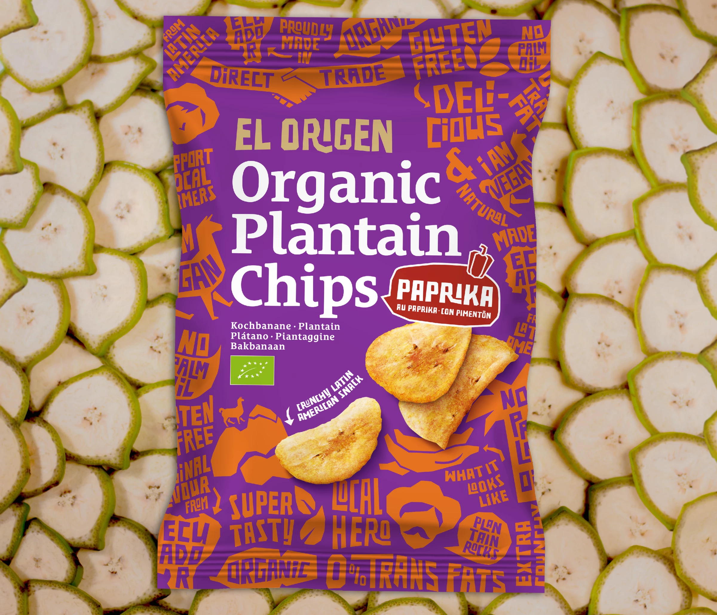 El Origen Bio Kochbananen Chips Mit Paprika 6 El Origen Bio Kochbananen Chips Mit Paprika – Bild 4