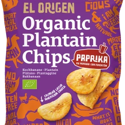 El Origen Bio Kochbananen Chips Mit Paprika