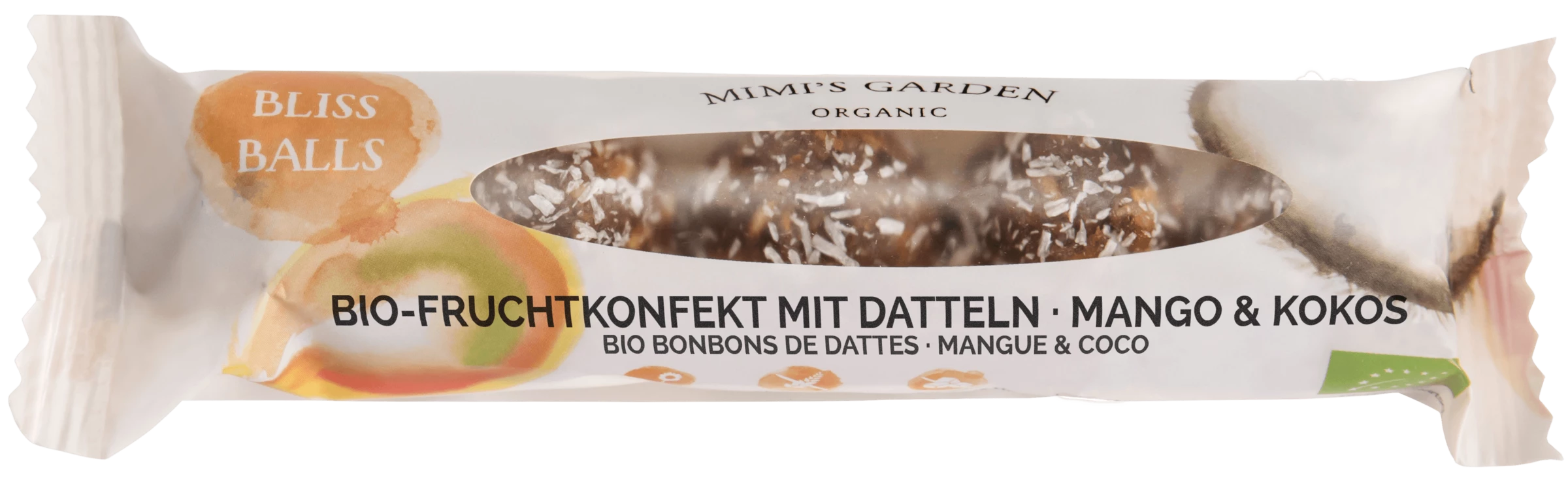 Mimi's Garden Bio Fruchtkonfekt Mit Datteln - Mango & Kokos 3 Mimi's Garden Bio Fruchtkonfekt Mit Datteln - Mango & Kokos