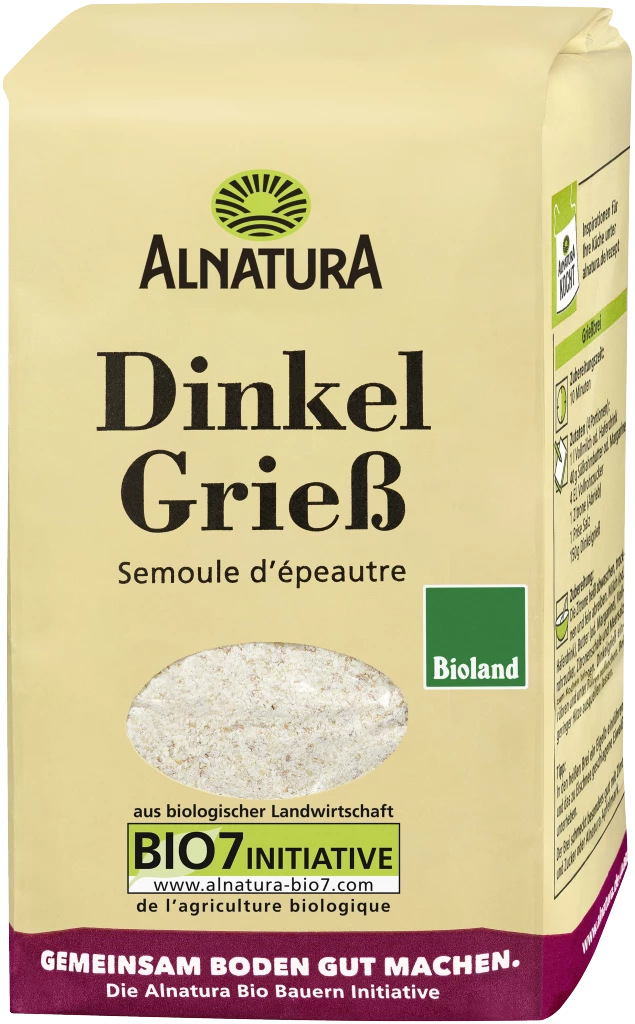 Alnatura Bio Dinkelgrieß 3 Alnatura Bio Dinkelgrieß