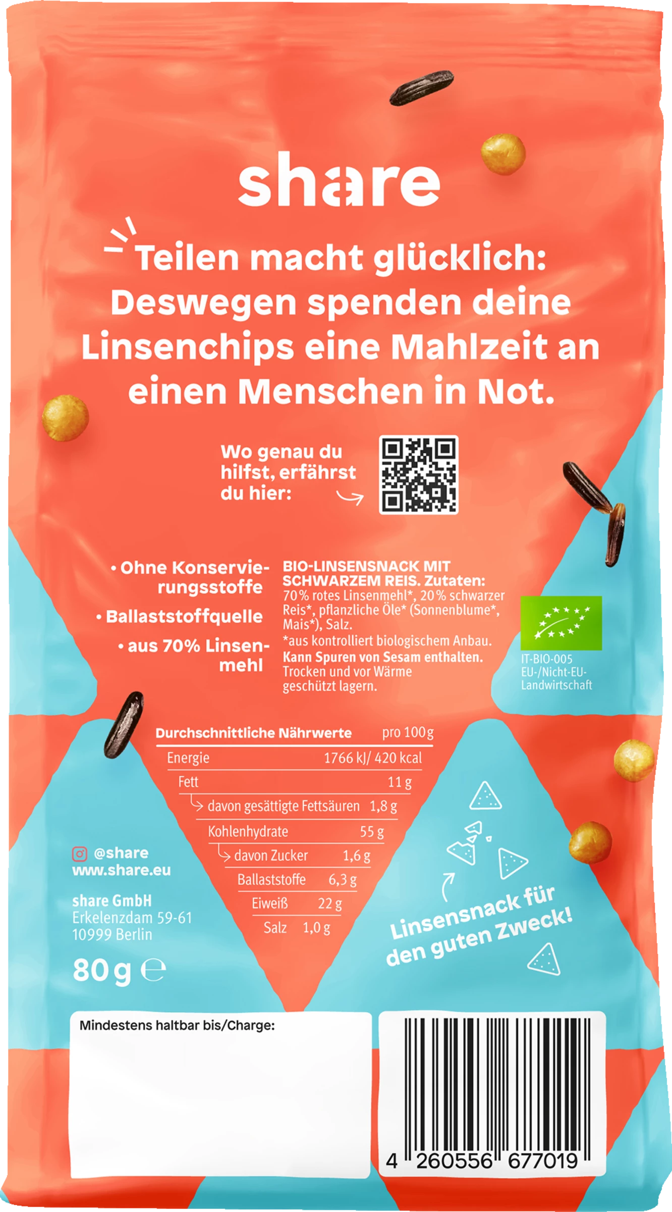 Share Bio Linsenchips Gesalzen 4 Share Bio Linsenchips Gesalzen - Image 2