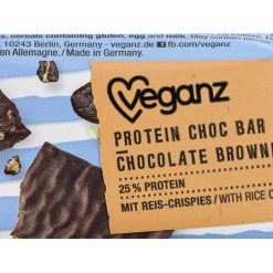 Veganz Bio Protein Choc Bar Chocolate Brownie Style