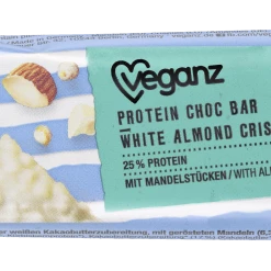 Veganz Bio Protein Choc Bar White Almond Crisp