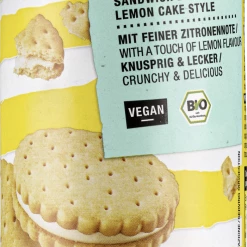 Veganz Bio Doppelkeks Lemon Cake Style