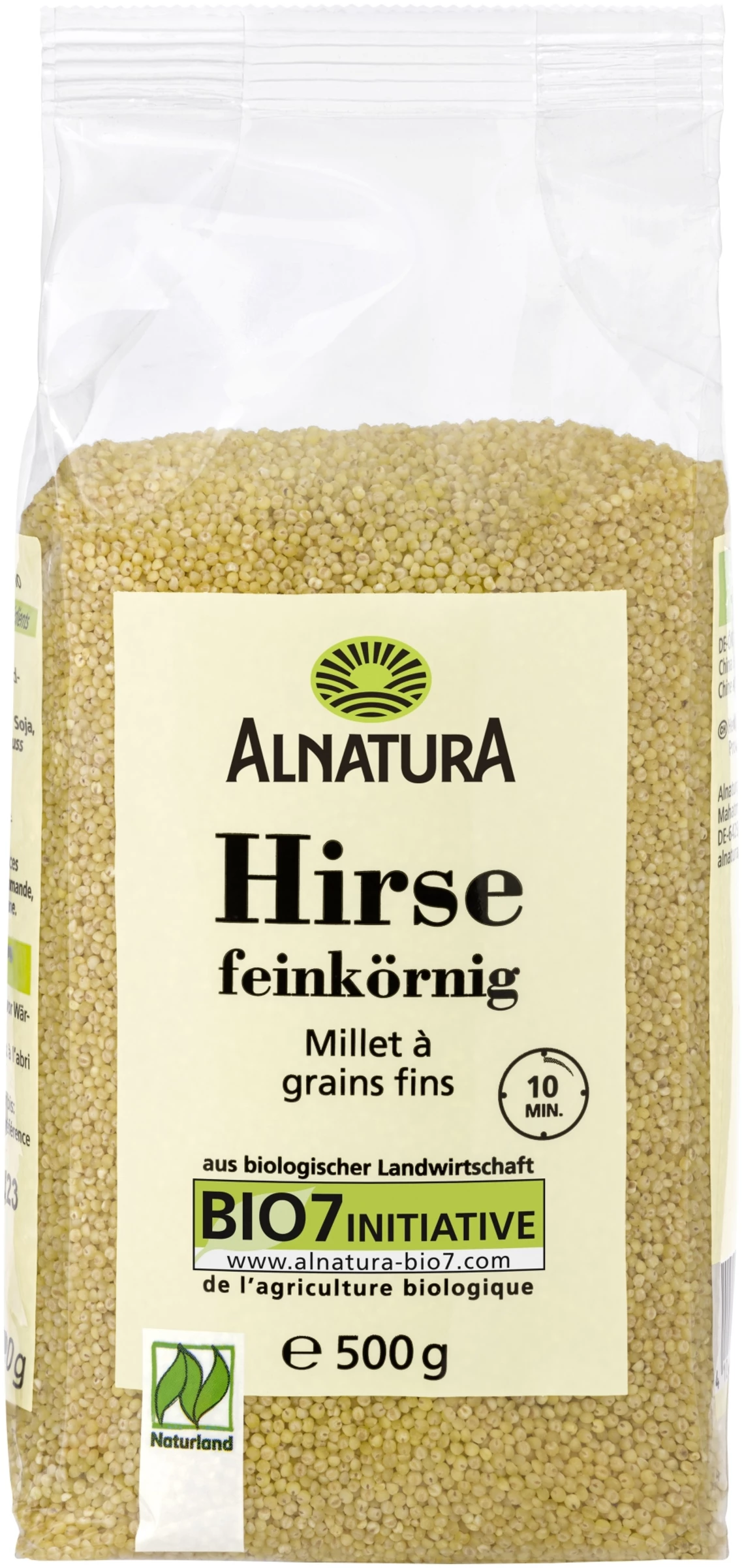 Alnatura Bio Hirse Feinkörnig 3 Alnatura Bio Hirse Feinkörnig