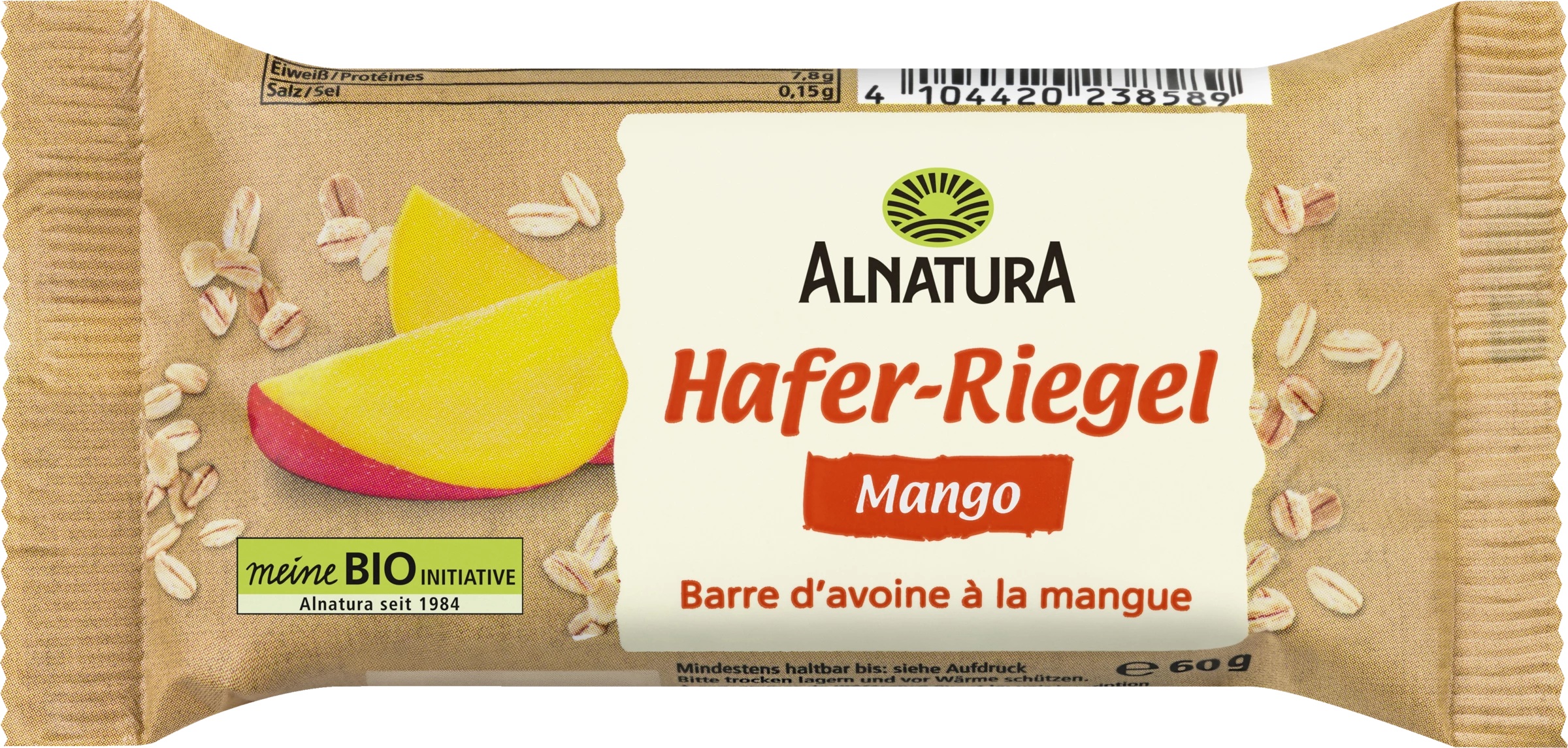 Alnatura Bio Hafer-Riegel Mango 3 Alnatura Bio Hafer-Riegel Mango