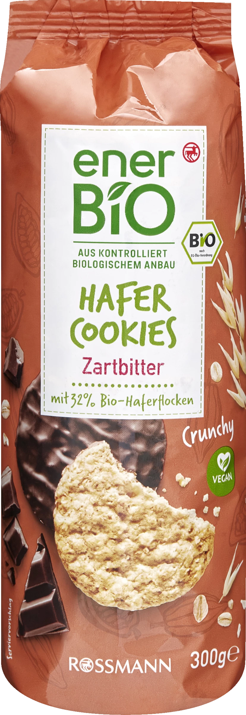 EnerBiO Hafer Cookie Zartbitter 3 EnerBiO Hafer Cookie Zartbitter
