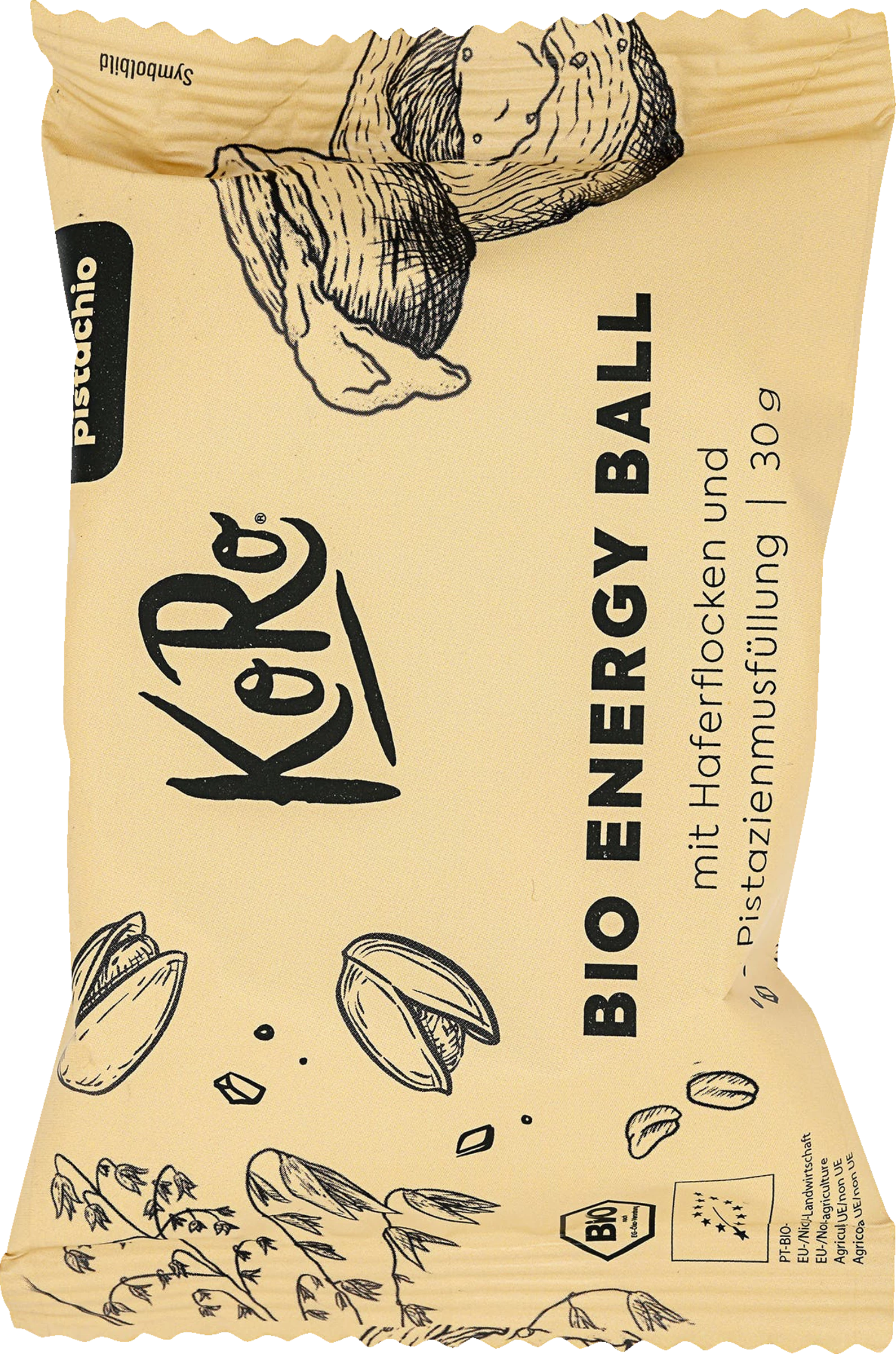 KoRo Bio Energy Ball Mit Haferflocken Und Pistazienmusfüllung 3 KoRo Bio Energy Ball Mit Haferflocken Und Pistazienmusfüllung