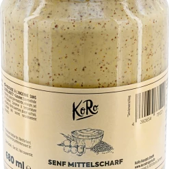 KoRo Mittelscharfer Senf Ohne Zuckerzusatz