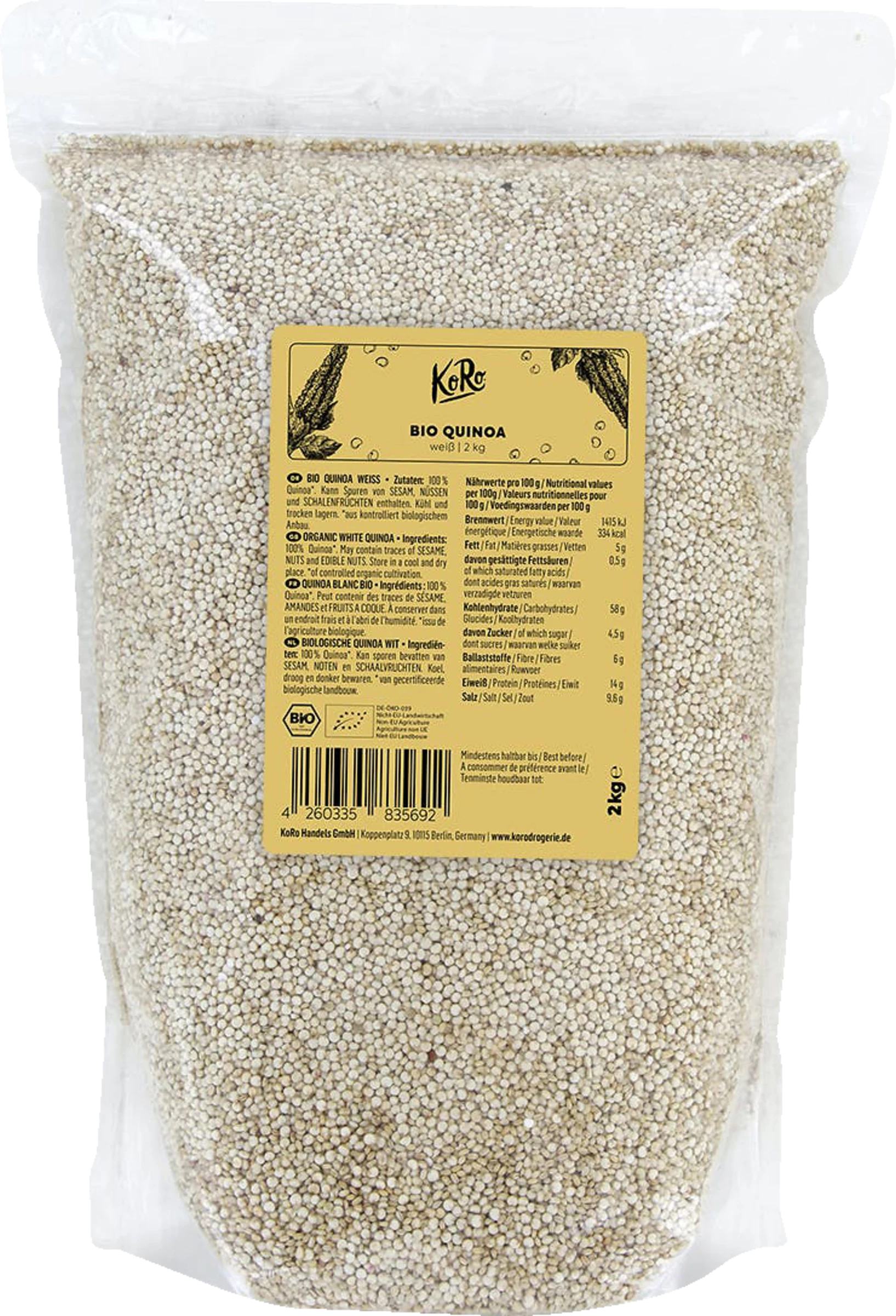 KoRo Bio Quinoa Weiß 3 KoRo Bio Quinoa Weiß