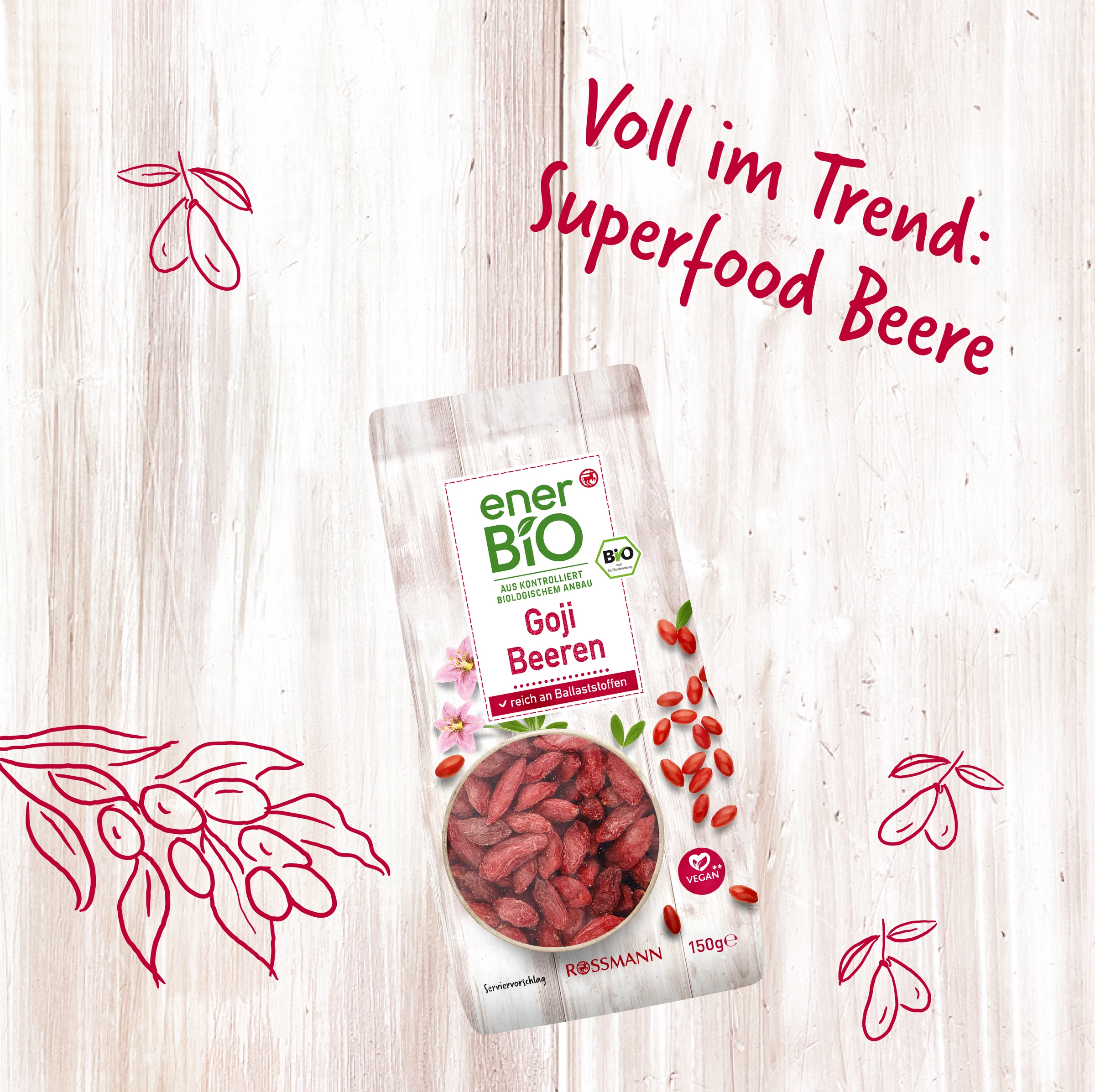 EnerBiO Goji Beeren 4 EnerBiO Goji Beeren – Bild 2